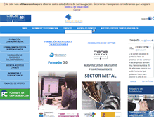 Tablet Screenshot of formacioncantabria.com